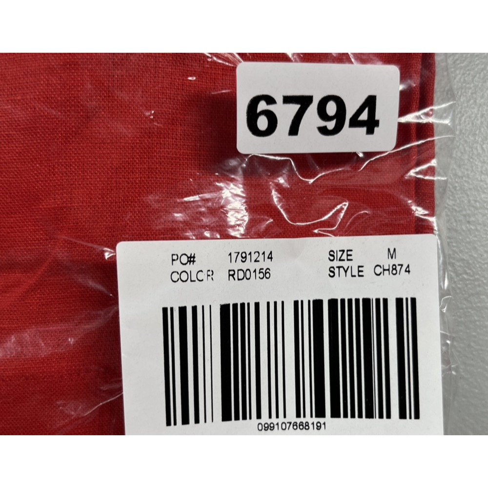 J Crew 3" Harbor Short in Linen Womens Medium Red Arroyo Chino Shorts - Picture 8 of 8